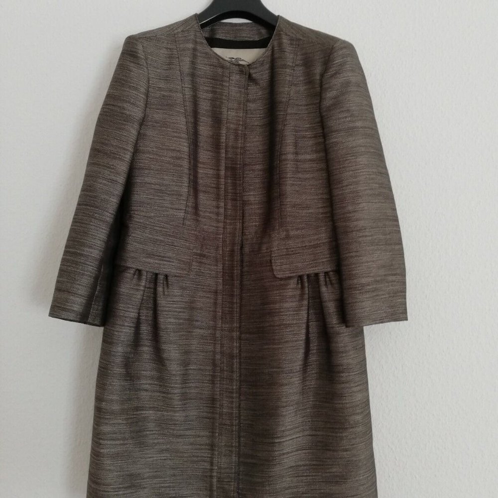 Burberry London Stylish Women's Jacket Brown/ Gold Shiny